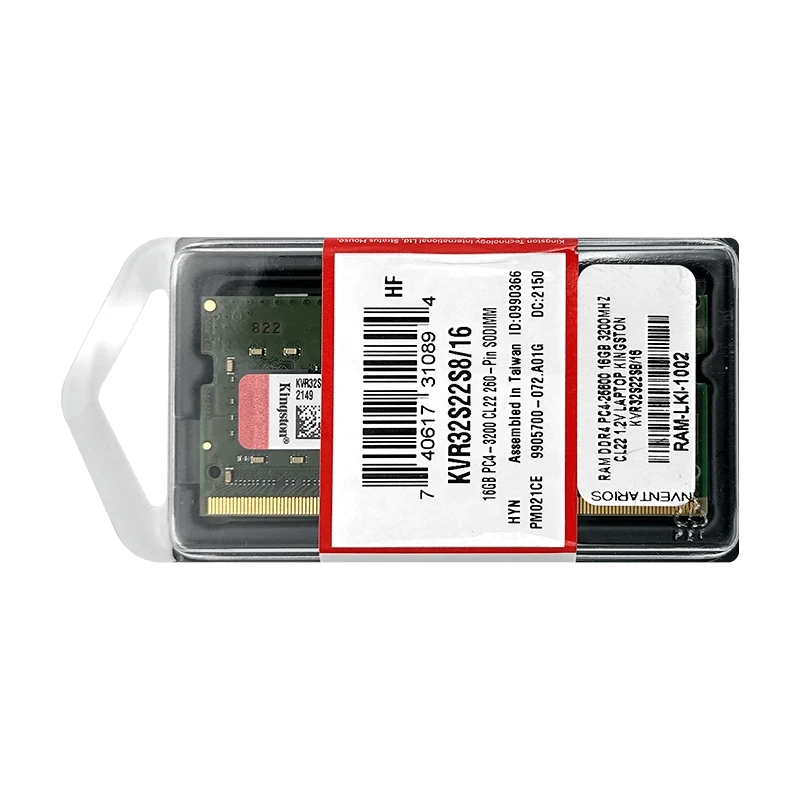 MEMORIA RAM PORTATIL KINGSTON KVR32S22S8/16 16GB DDR4 3200MHZ